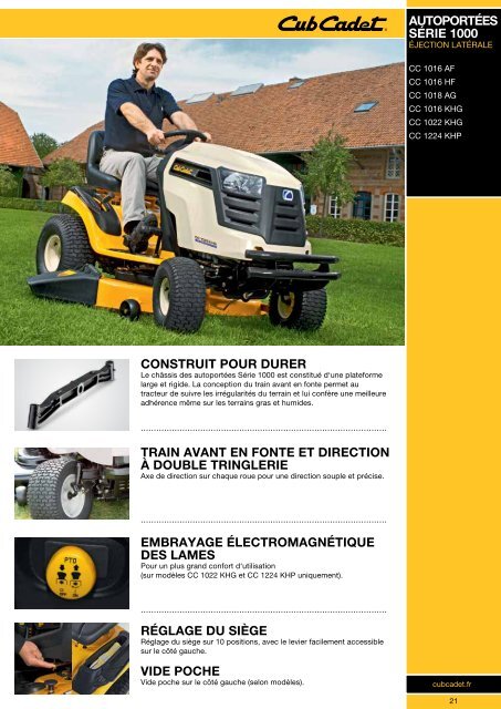 Gamme 2012 - Cub Cadet