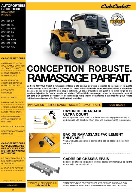 Gamme 2012 - Cub Cadet