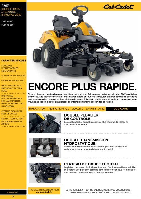 Gamme 2012 - Cub Cadet