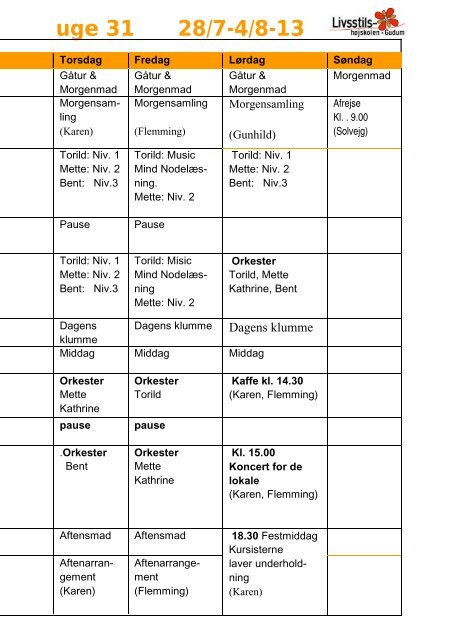 Send din harmonika på højskole - Livsstilshøjskolen