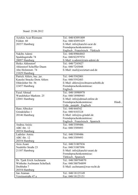 040 Fax 040 E Mail Info Kanzlei Acar
