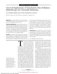 Survival Implications of Enucleation After Definitive Radiotherapy for ...