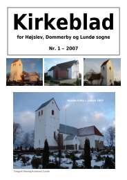 Kirkeblad for Højslev, Dommerby og Lundø sogne Nr. 1 - HDL Kirker