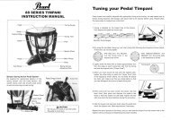 Tuning your Pedal Timpani - Pearl Music Europe