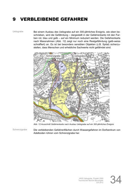 Technischer Bericht Uelisgraben - Adelboden
