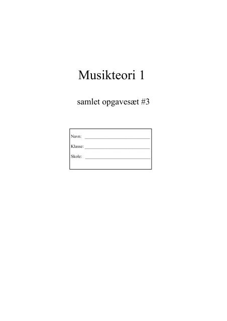 Musikteori 1