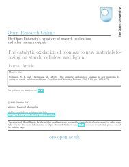 The catalytic oxidation of biomass to new materials focusing on ...