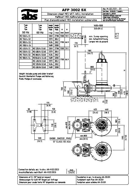 Afp 3002 Sx Dimension Drawings