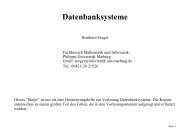Datenbanksysteme - of the AG Database-Systems - Philipps ...