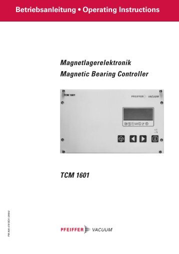 Magnetlagerelektronik Magnetic Bearing Controller TCM 1601 ...