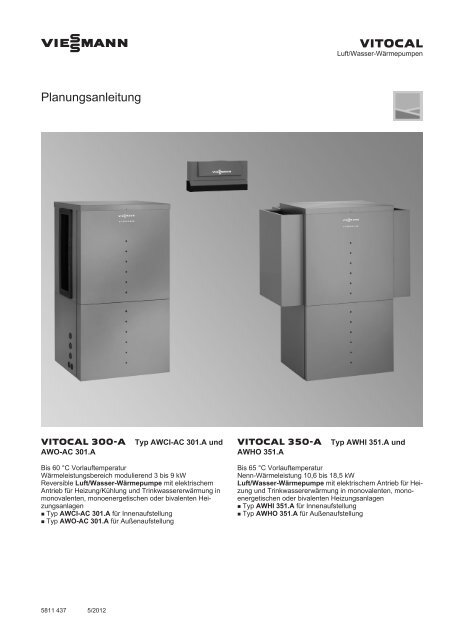 Planungsanleitung (inkl. technische Daten) - SATAG