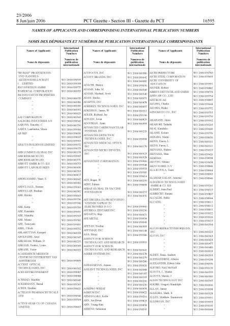 ADEPT*Preview - C:\lspidi\tmp\.aptcache\gazette/tfa00062 - WIPO