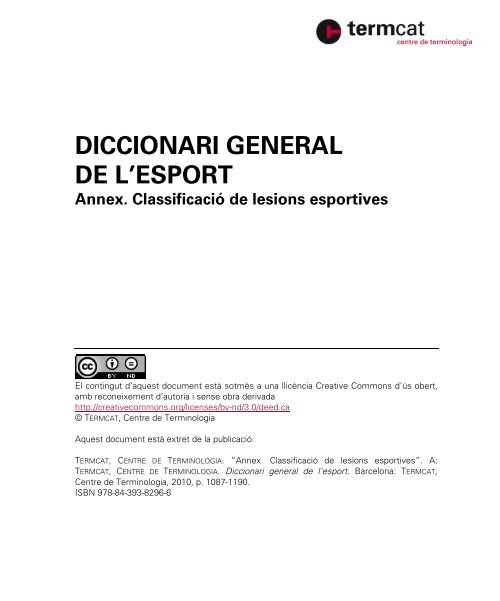 Annex de lesions esportives - Termcat