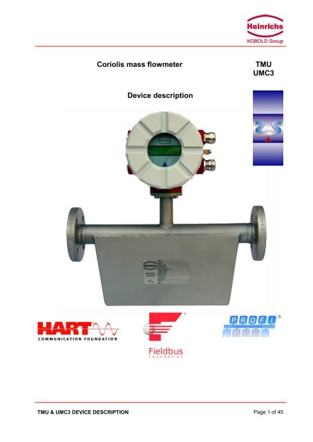 TMU & UMC3 Device description