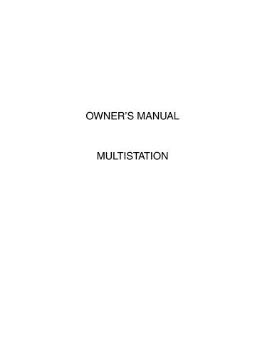 Owner's manual multistation - MIDITEMP