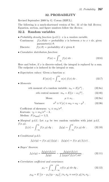 Particle Physics Booklet - Particle Data Group - Lawrence Berkeley ...