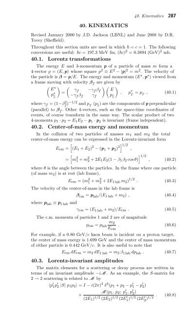 Particle Physics Booklet - Particle Data Group - Lawrence Berkeley ...