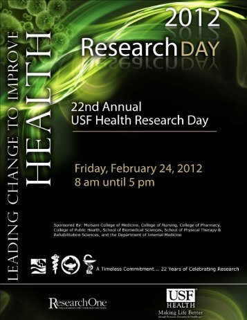 2012 USF Health Research Day Virtual Book