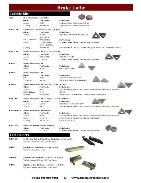 TMR Accessories Catalog - The Main Resource