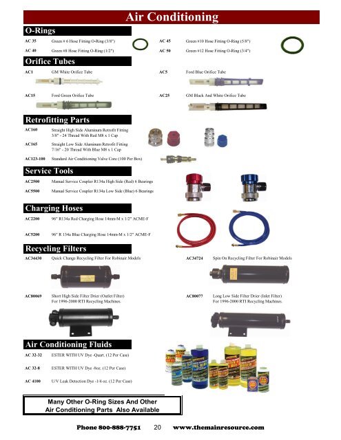 TMR Accessories Catalog - The Main Resource