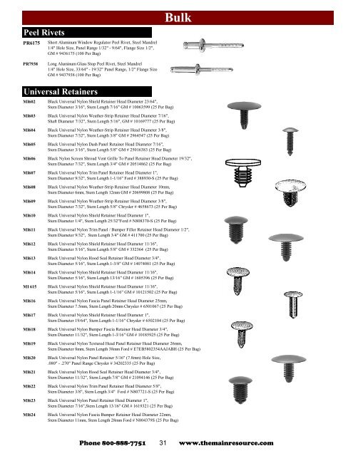 TMR Accessories Catalog - The Main Resource