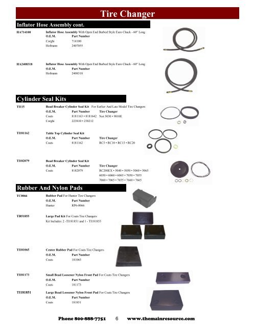 TMR Accessories Catalog - The Main Resource