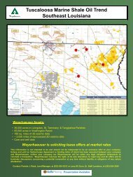 Tuscaloosa Marine Shale Oil Trend Southeast ... - Weyerhaeuser