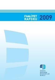 türkiye muhasebe standartları kurulu 2009 yılı faaliyet raporu