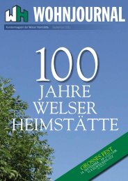 TIpp: DIE ANTWOrT AuF DIE FrAGE FINDEN ... - Welser Heimstaette