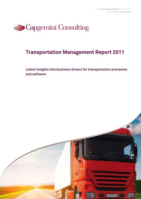 Transportation Management Report 2011 - Capgemini