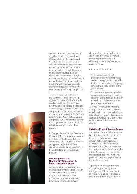 Transportation Management Report 2011 - Capgemini