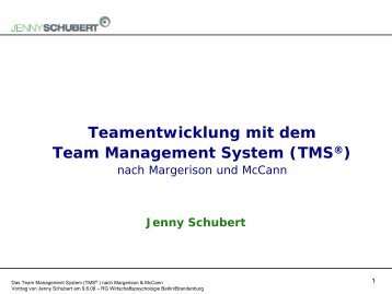 Das Team Management System (TMS) - Sektion ...