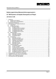 Bedienungsanleitung Messwerterfassungsprogramm ... - Bader GmbH