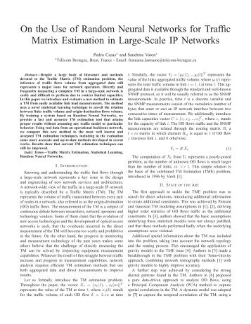 On the Use of Random Neural Networks for Traffic Matrix Estimation ...