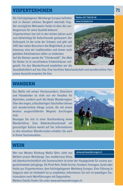 100 TIPPS - Visp Tourismus