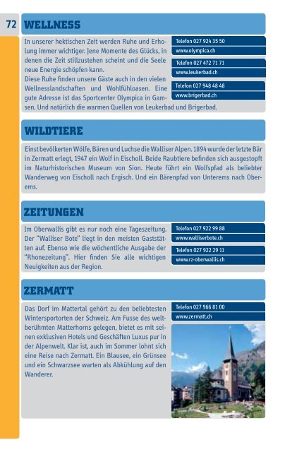 100 TIPPS - Visp Tourismus