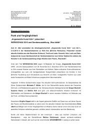 8.11.2010 Presse-Information Punk und Vergänglichkeit