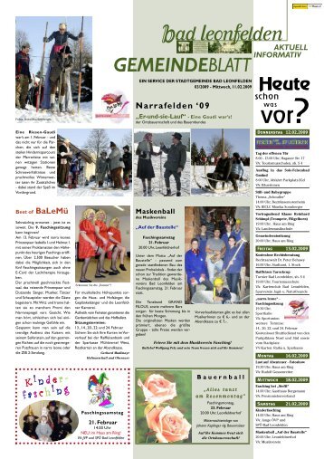 Gemeindeblatt vom 11.02.2009 (768 KB) - Bad Leonfelden