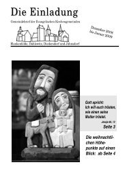 Die Einladung - Evangelischer Kirchenkreis Zossen-Fläming