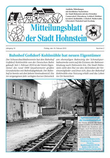 Ausgabe Februar 2010 - Hohnstein