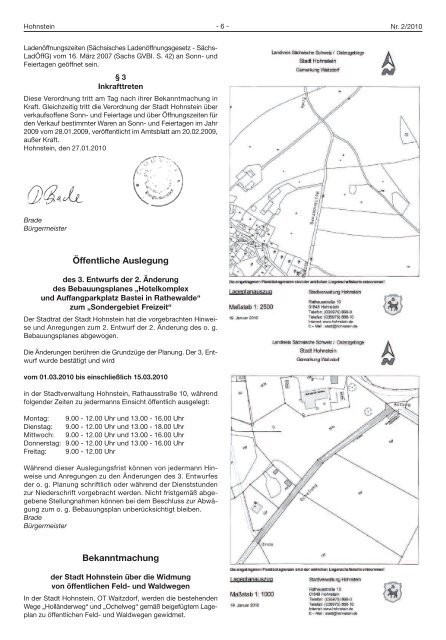 Ausgabe Februar 2010 - Hohnstein