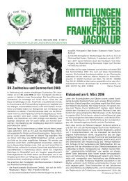 DK-Zuchtschau und Sommerfest 2006 - Erster Frankfurter Jagdklub ...