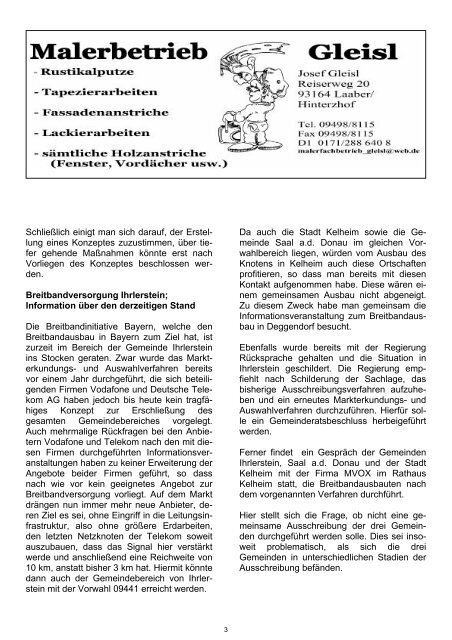 Gemeinde Ihrlerstein MITTEILUNGSBLATT