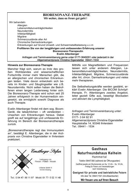 Gemeinde Ihrlerstein MITTEILUNGSBLATT