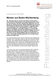 Meister aus Baden-Württemberg - Bundesverband ProHolzfenster eV