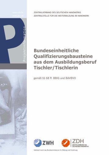Qualifizierungsbausteine Tischler/in (PDF 464KB)