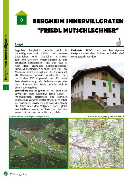 BERGHEIM INNERVILLGRATEN "FRIEDL MUTSCHLECHNER"