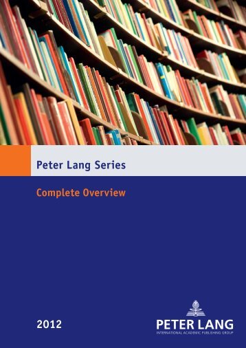 Peter Lang Series 2012