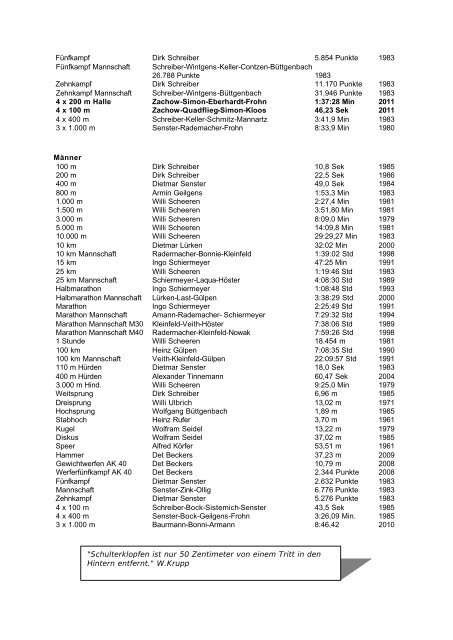 Leichtathletik Info 2011 - DJK Elmar Kohlscheid