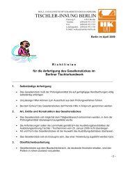 Richtlinien Gesellenstück - Tischler.de